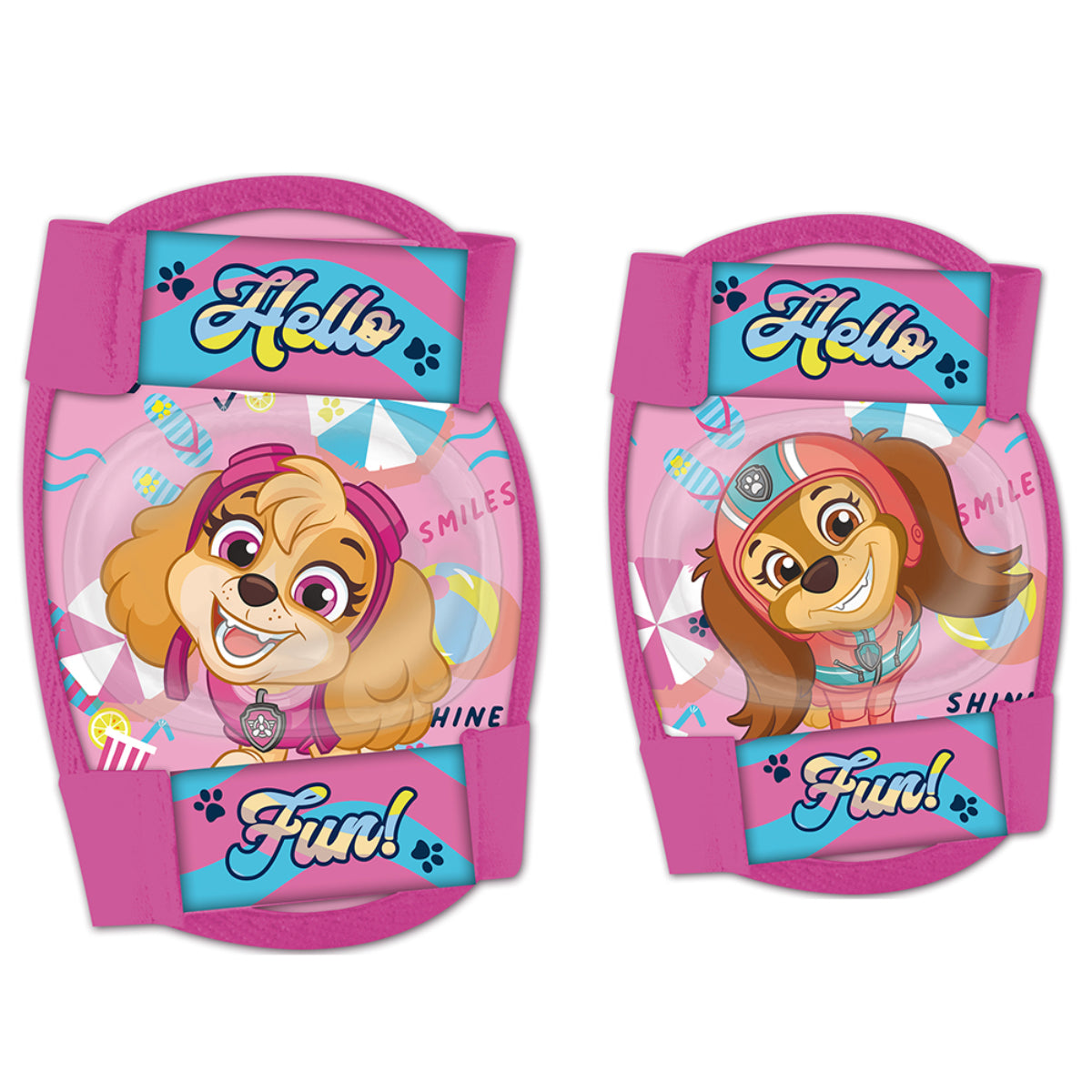 Paw Patrol Knie und Ellbogenschoner Kinder Protektoren Set Rosa Skates Scooter Fahrrad