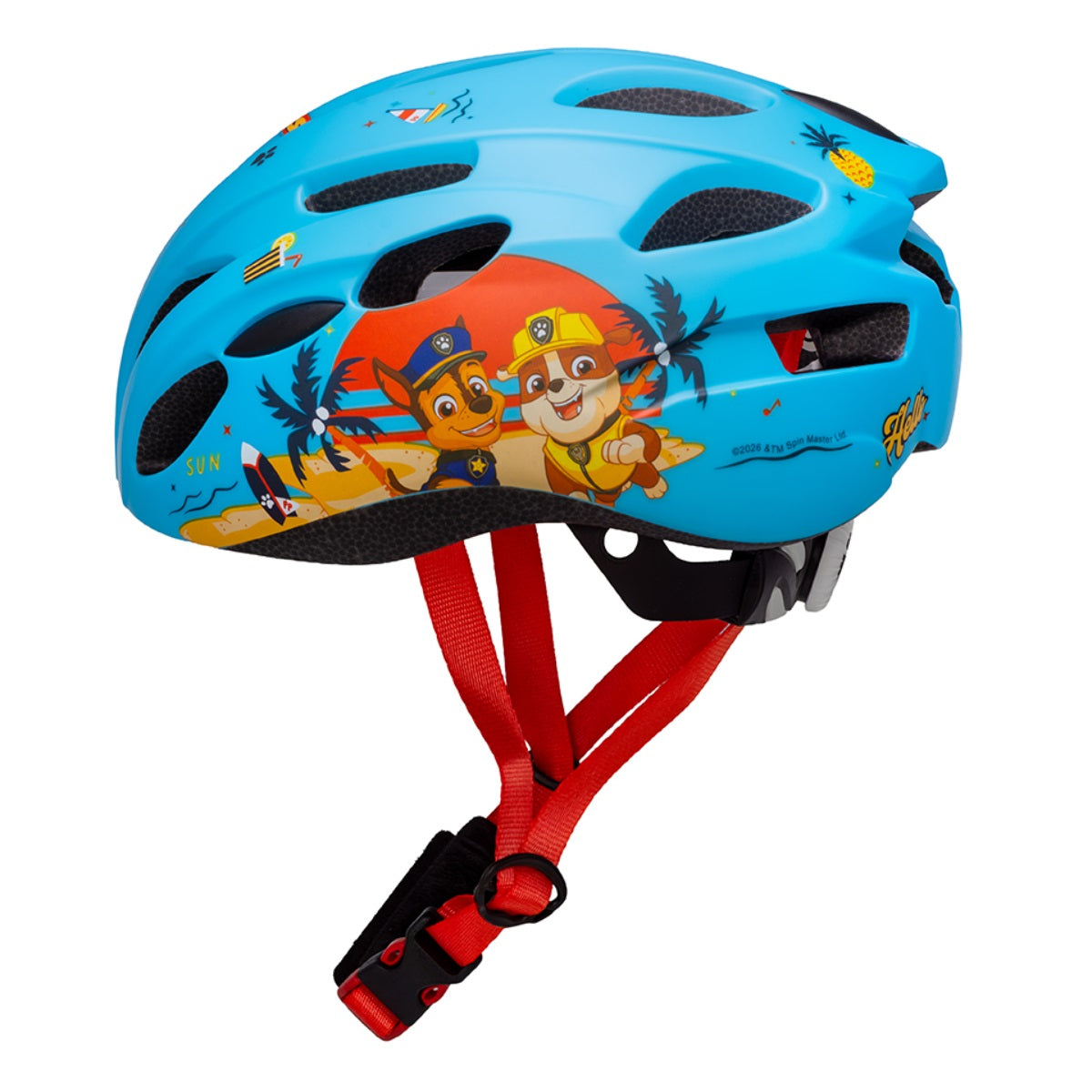 Paw Patrol Kinder S (48 bis 52 cm) Blaue Fahrradhelm Skaterhelm Verstellbar In Mold Helm Belüftungsöffnungen