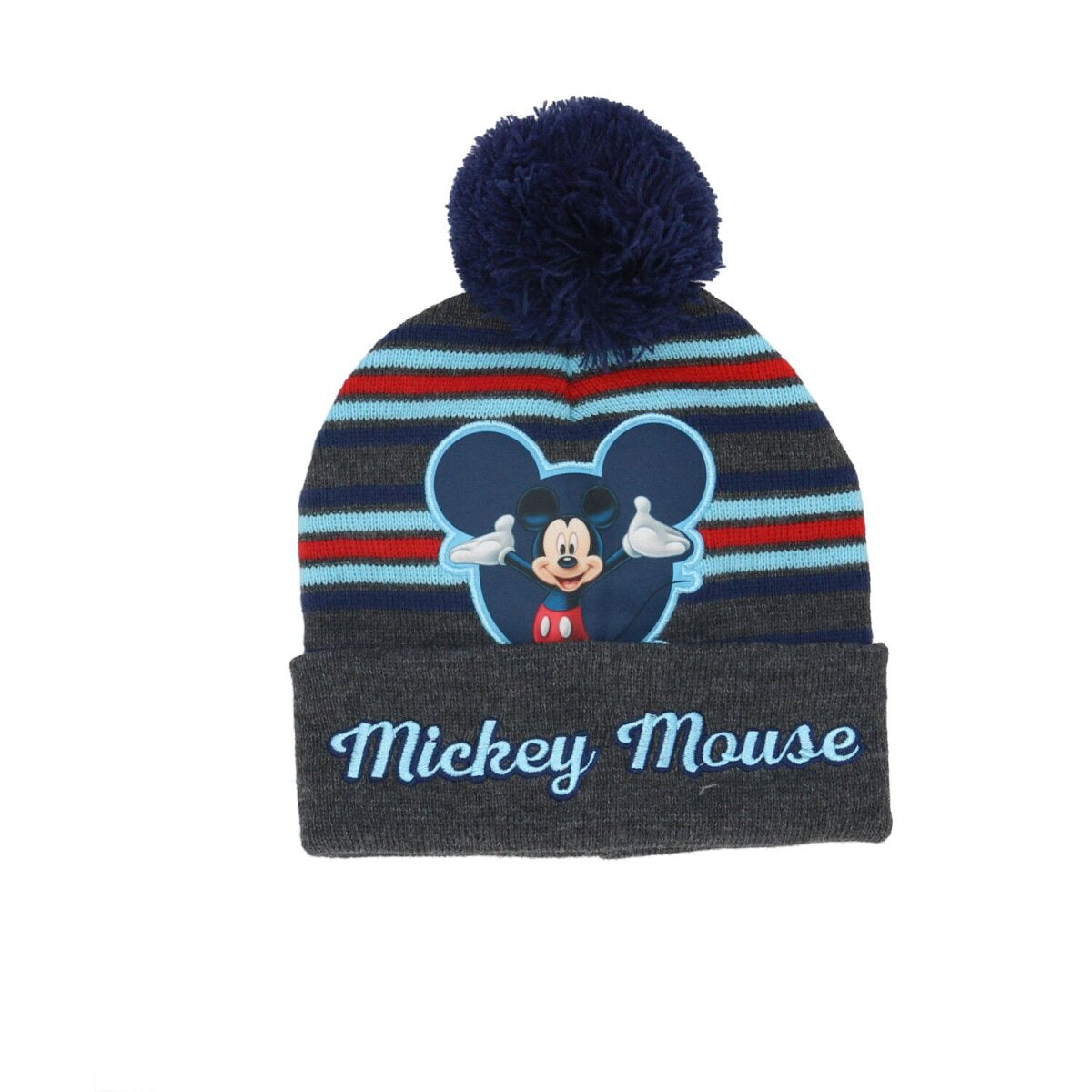 Disney Mickey Mouse Wintermütze für Kinder Kuschelig und modisch mit Bommel