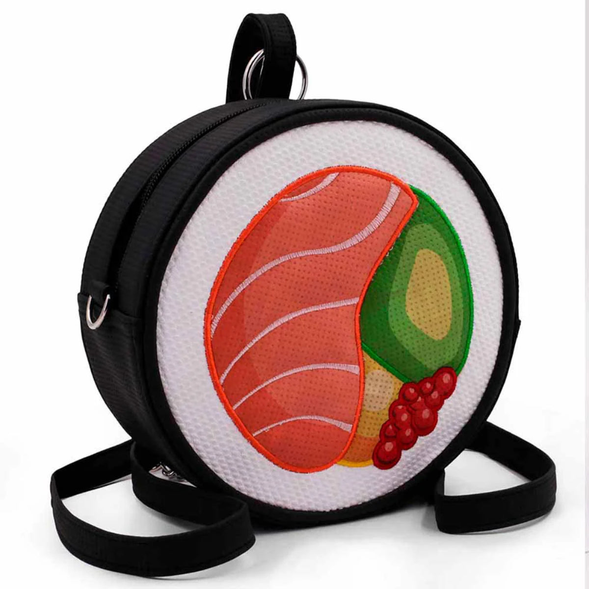 Oh My Pop Maki Sushi Rucksack Tasche Schwarz Urban Backpack Schultertasche