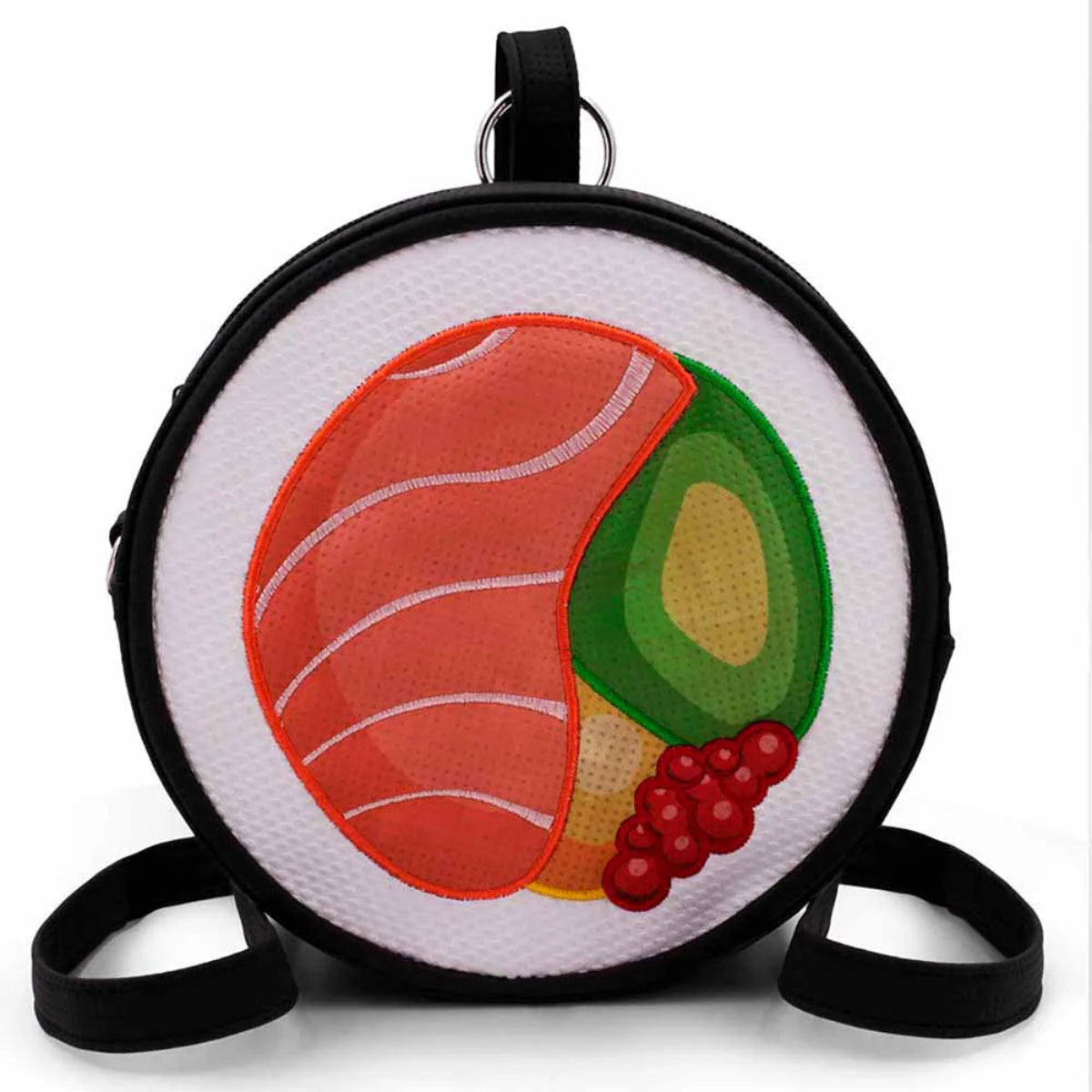Oh My Pop Maki Sushi Rucksack Tasche Schwarz Urban Backpack Schultertasche