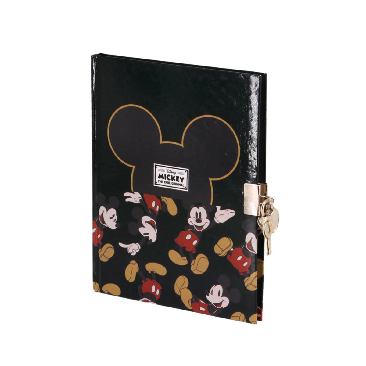 Disney Mickey Mouse Tagebuch mit Schloss und Schlüssel 160 Blatt Schwarz