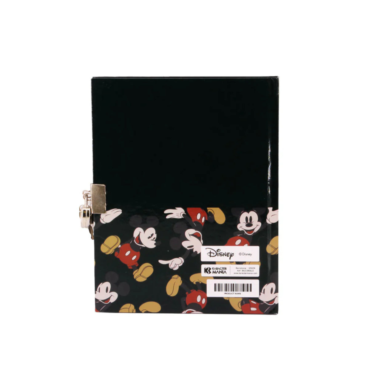 Disney Mickey Mouse Tagebuch mit Schloss und Schlüssel 160 Blatt Schwarz