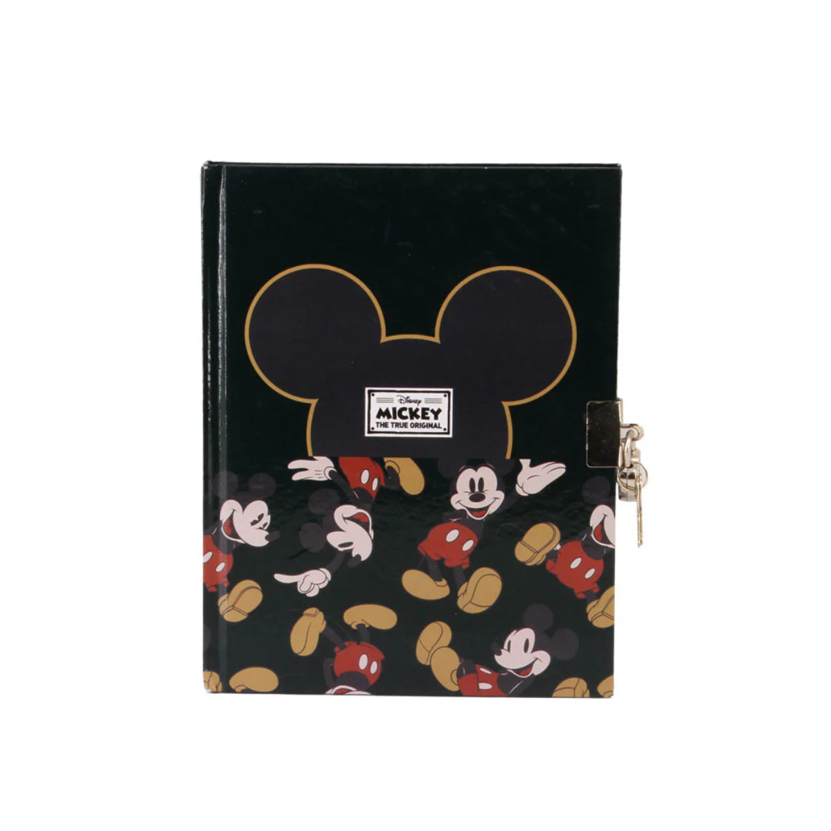 Disney Mickey Mouse Tagebuch mit Schloss und Schlüssel 160 Blatt Schwarz