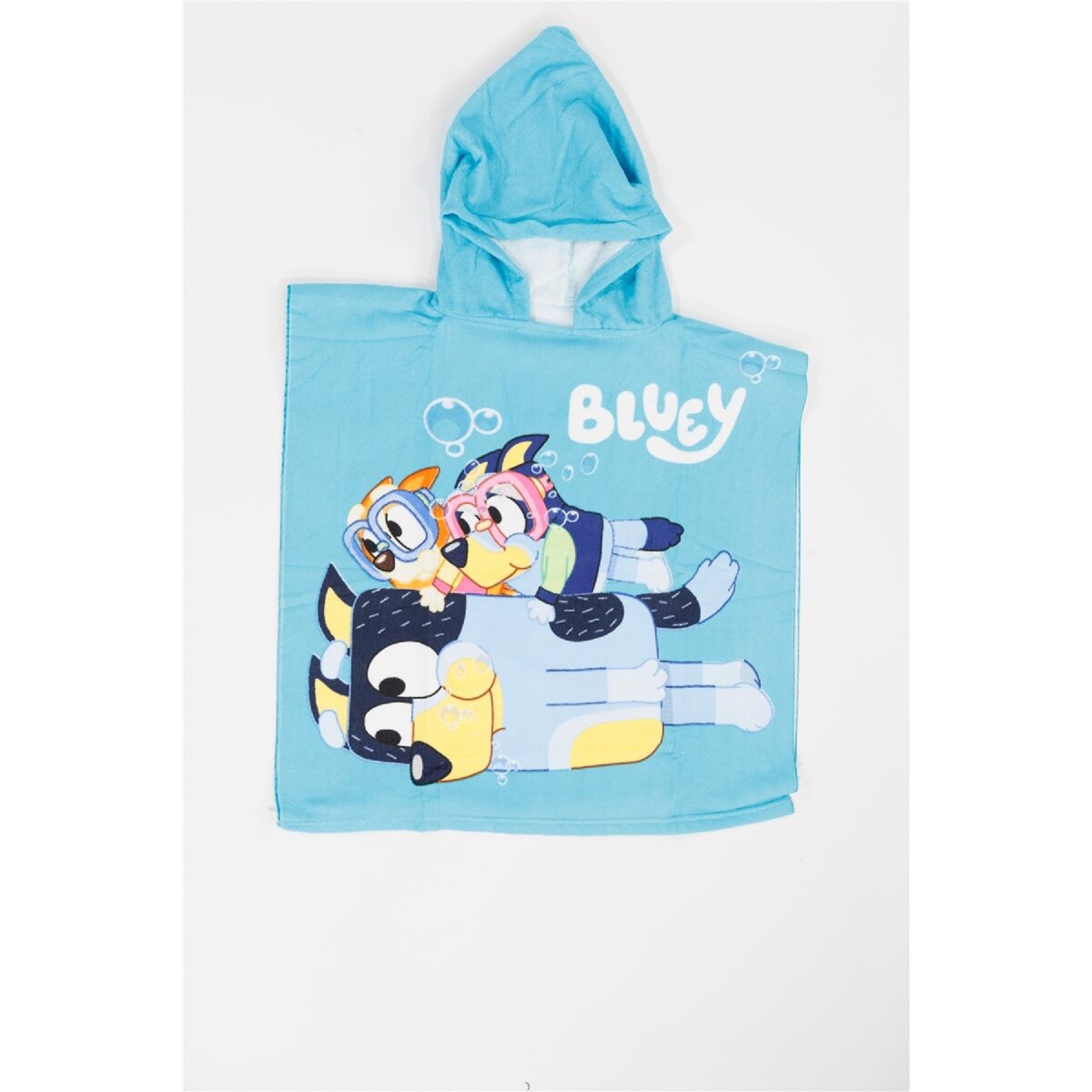 Bluey Kinder-Poncho – Weiches Badecape aus Polyester, 55x110 cm