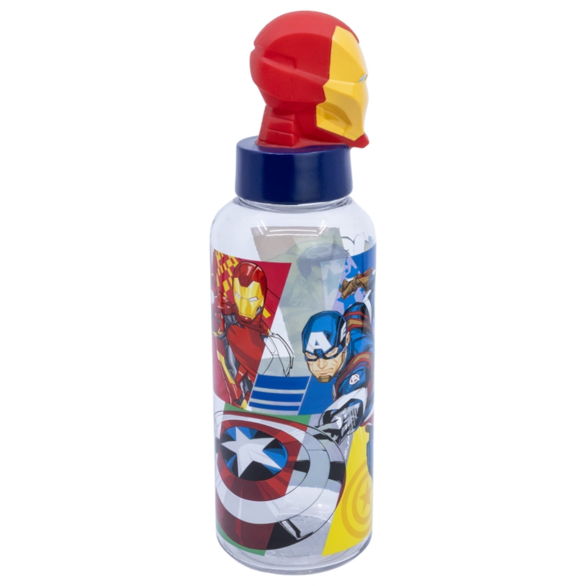 Avengers Iron Man Trinkflasche 3D Ecozen Flasche für Kinder 560 ml