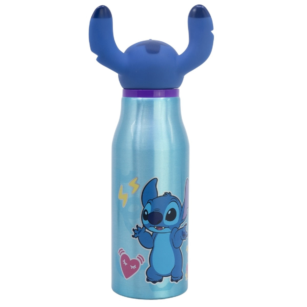 3D Figur Trinkflasche Lilo & Stitch – 690 ml, mit integriertem Strohhalm