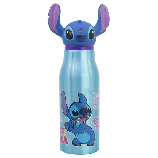 3D Figur Trinkflasche Lilo & Stitch – 690 ml, mit integriertem Strohhalm