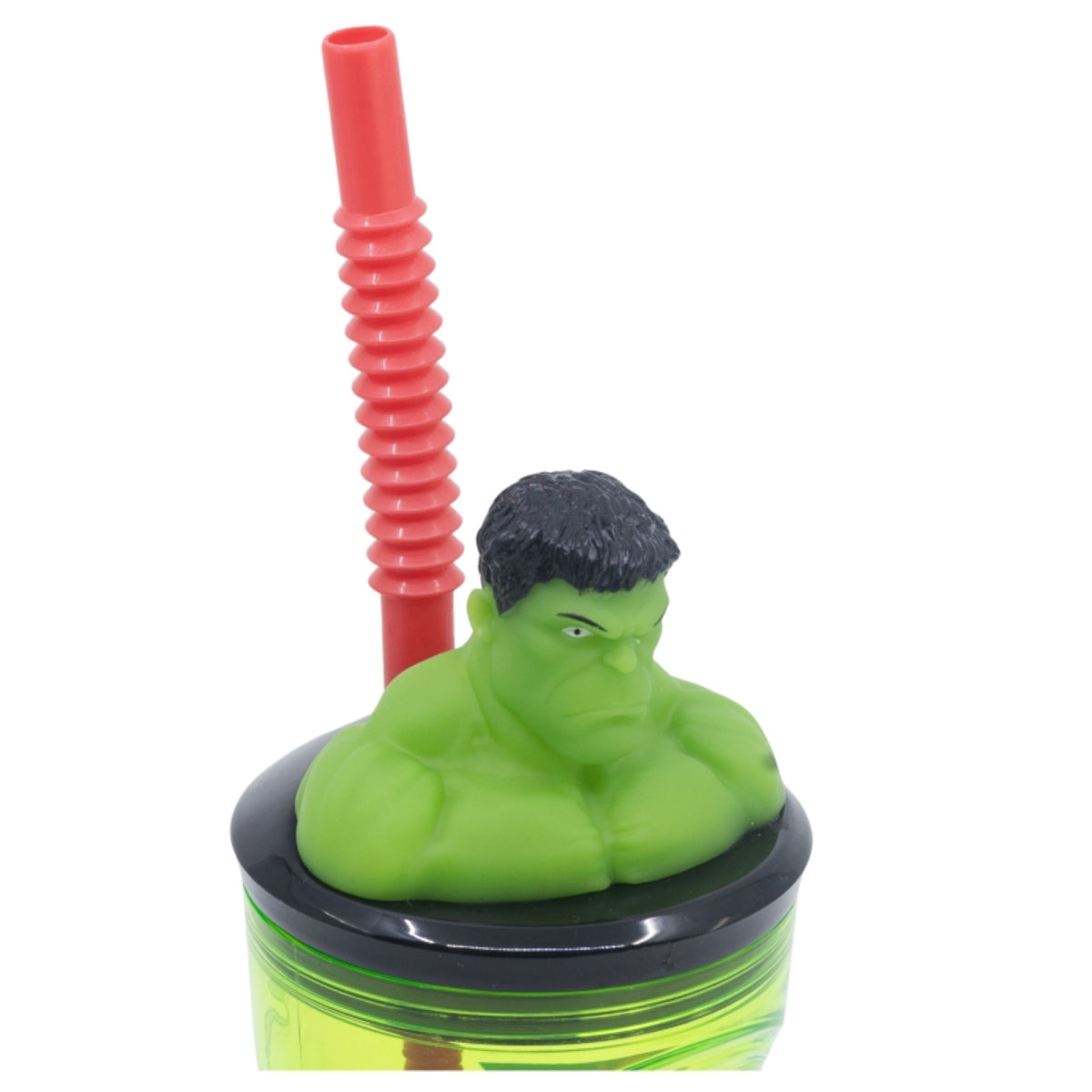 Marvel Hulk Trinkbecher – 3D Kinderbecher & Strohhalm-Tumbler 360 ml