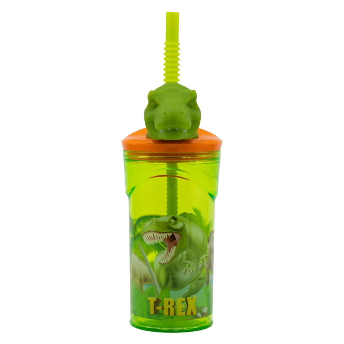 Dinosaur Trinkbecher – 3D Kinderbecher & Strohhalmbecher 360 ml