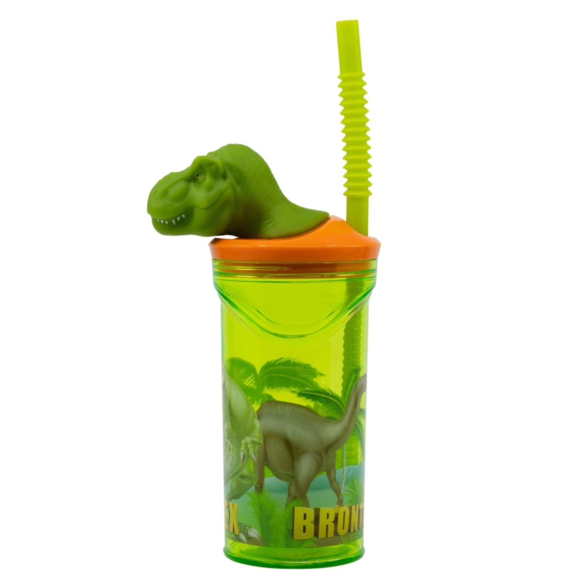 Dinosaur Trinkbecher – 3D Kinderbecher & Strohhalmbecher 360 ml