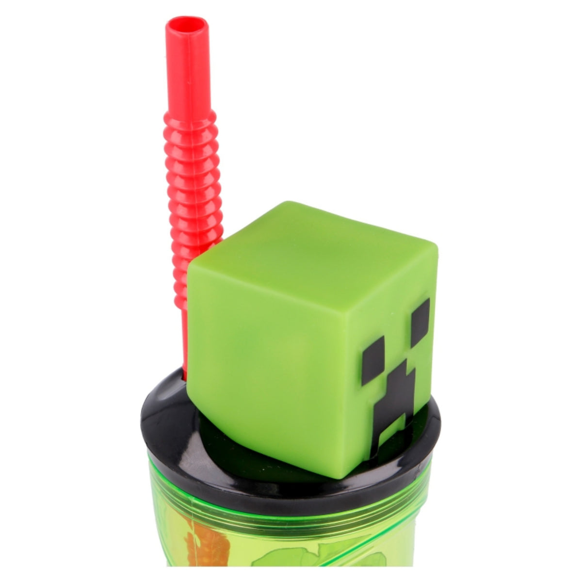 Minecraft Trinkbecher – 3D Kinderbecher & Strohhalmbecher 360 ml