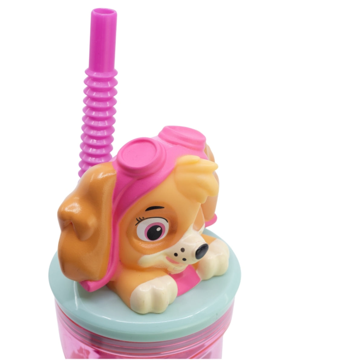 Paw Patrol Becher 3D Kindertrinkbecher 360 ml mit Strohhalm & Figurdeckel