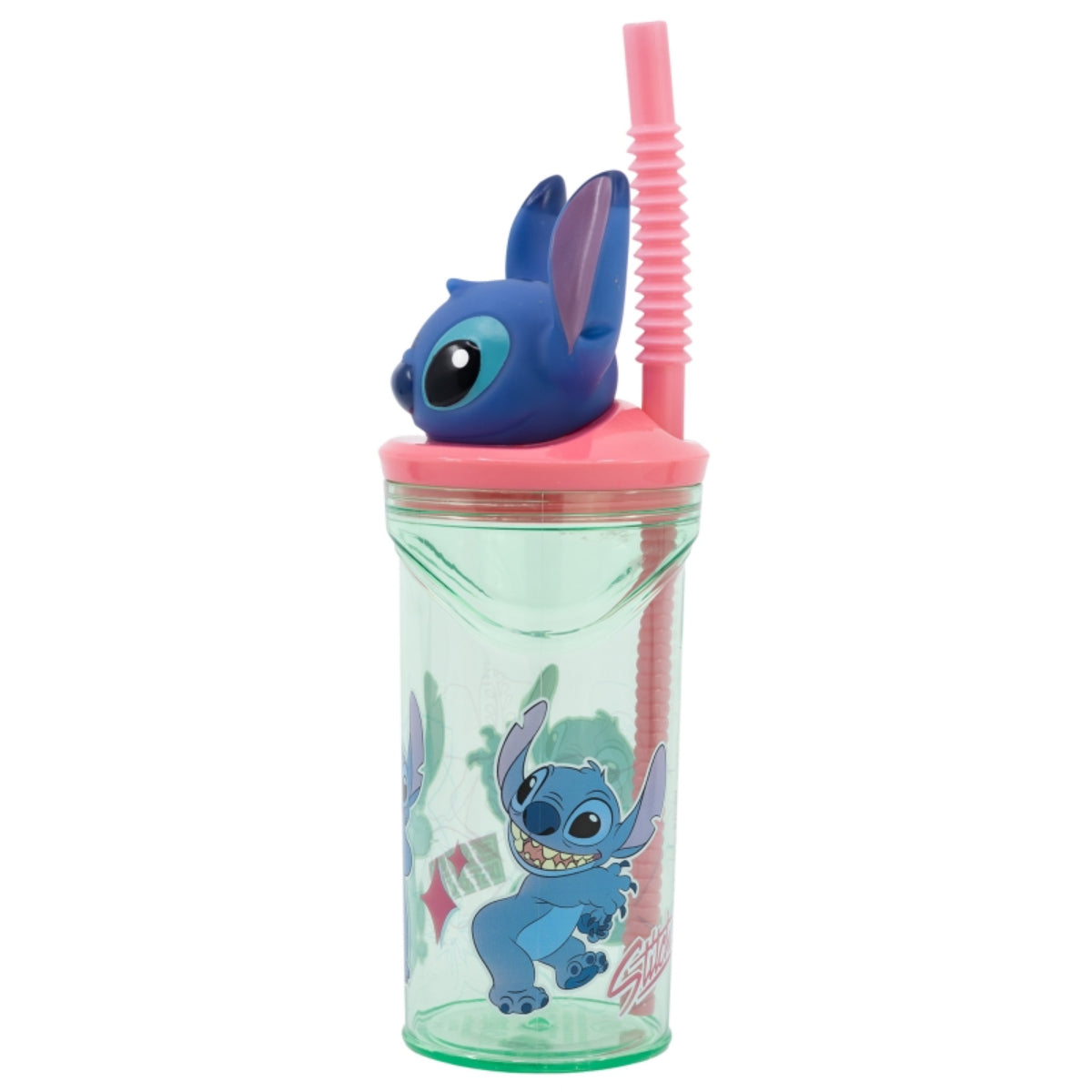 Lilo & Stitch Trinkbecher 3D Kinderbecher & Strohhalmbecher 360 ml