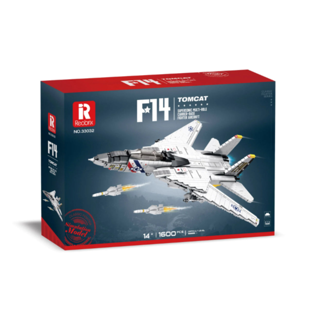 Reobrix 33032 Kampfjet Klemmbaustein 1600 Teile 66 cm ab 14