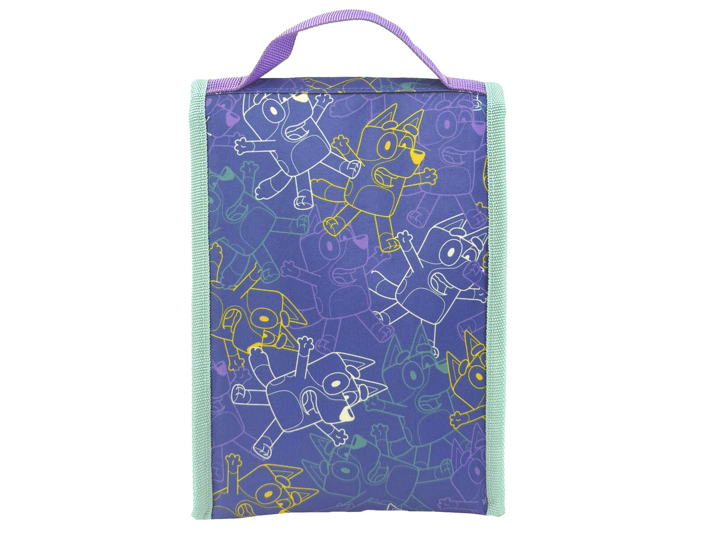 Bluey Bingo Snacktasche Kinder Lunchbox Tasche mit isoliertem Innenfach für Kindergarten und Ausflug