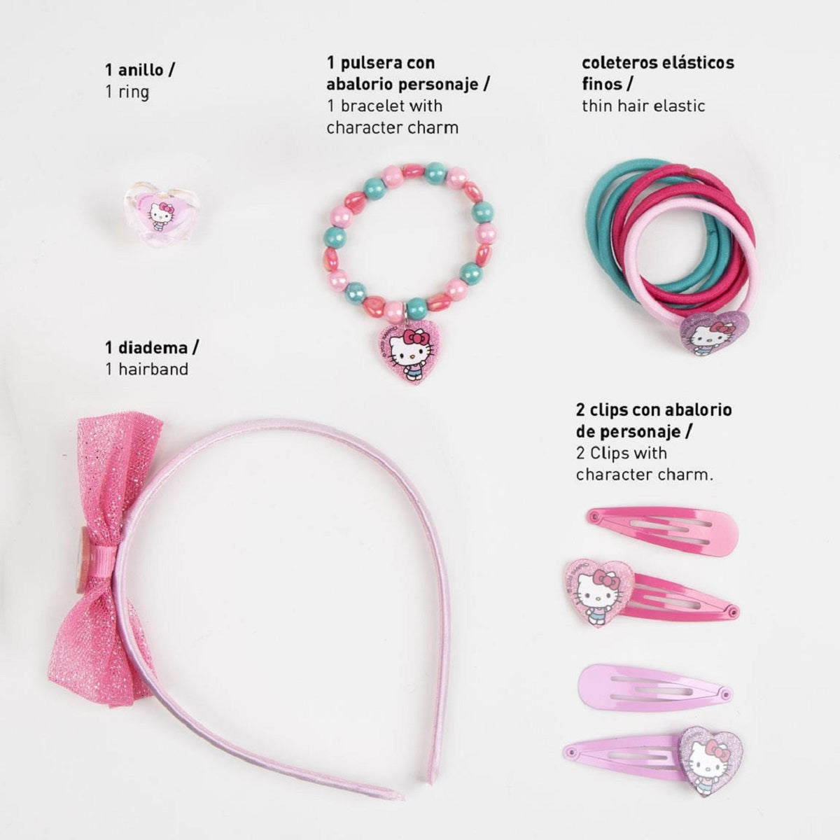 Hello Kitty Haar-Accessoire-Set – Perfekt für stylische Frisuren
