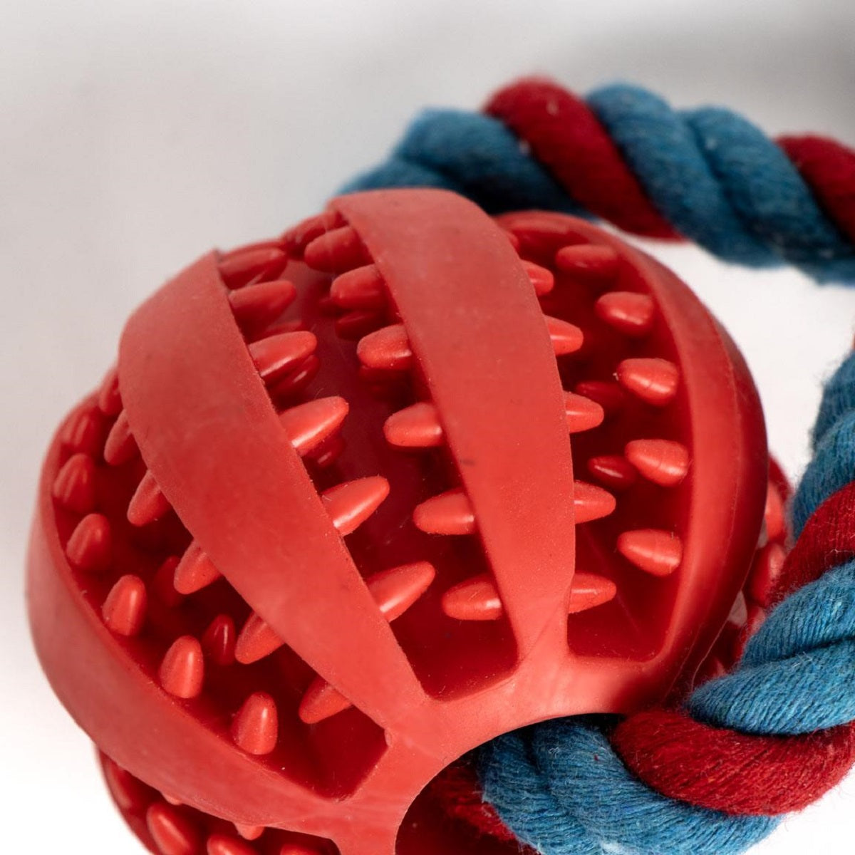 Spiderman Hundespielzeug – Ball mit Seil für Zieh- & Wurfspiele