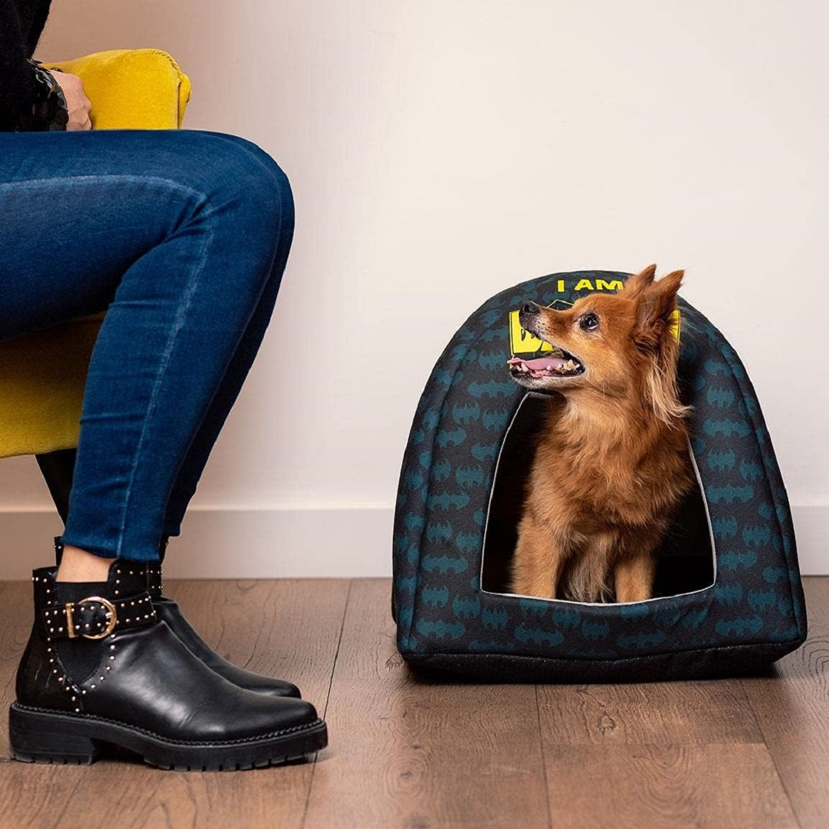 Batman Tierbett – Kuscheliges Katzen- & Hundebett für kleine Tiere