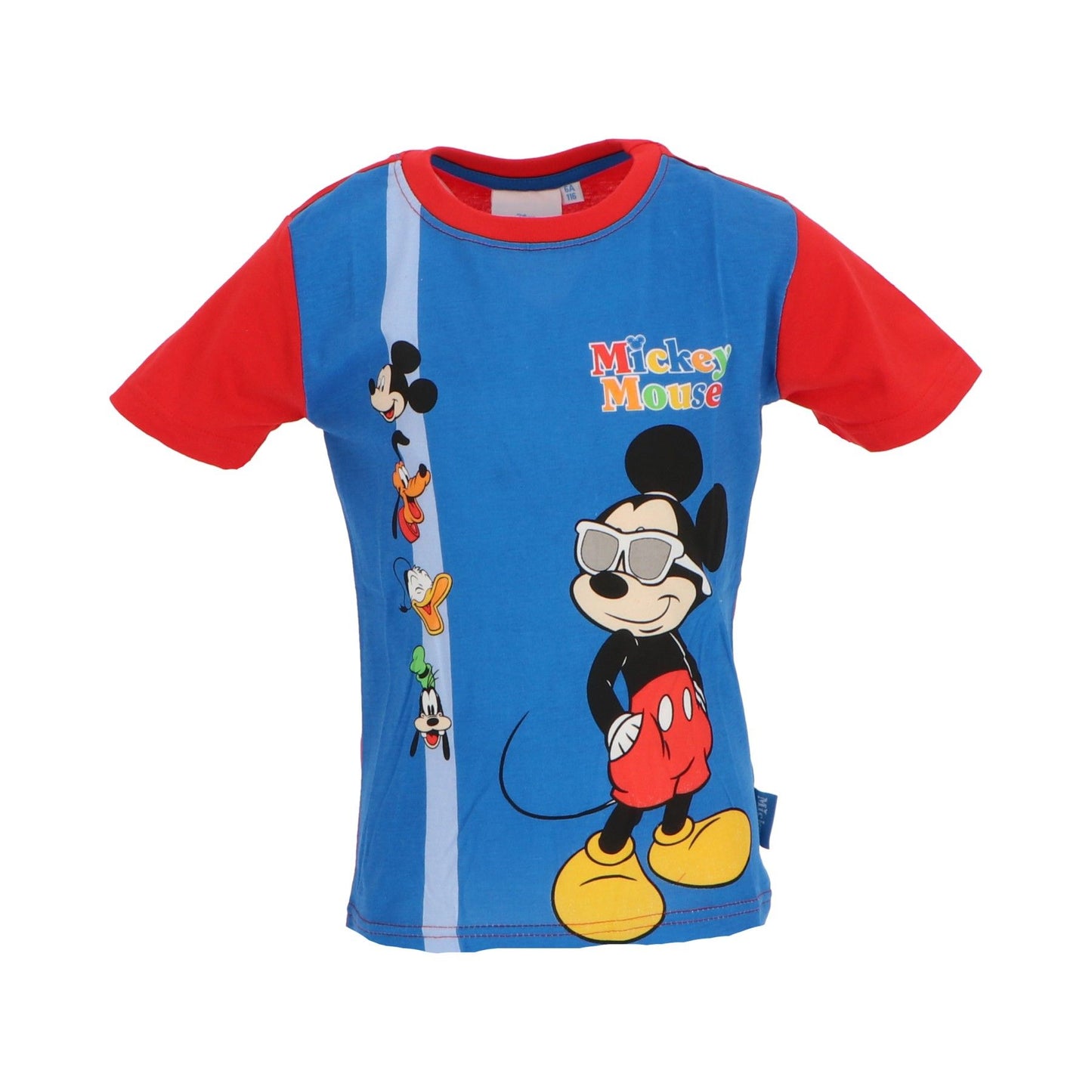 Disney Mickey Mouse Kinder T-Shirt mit Aufdruck aus Baumwolle kurzarm