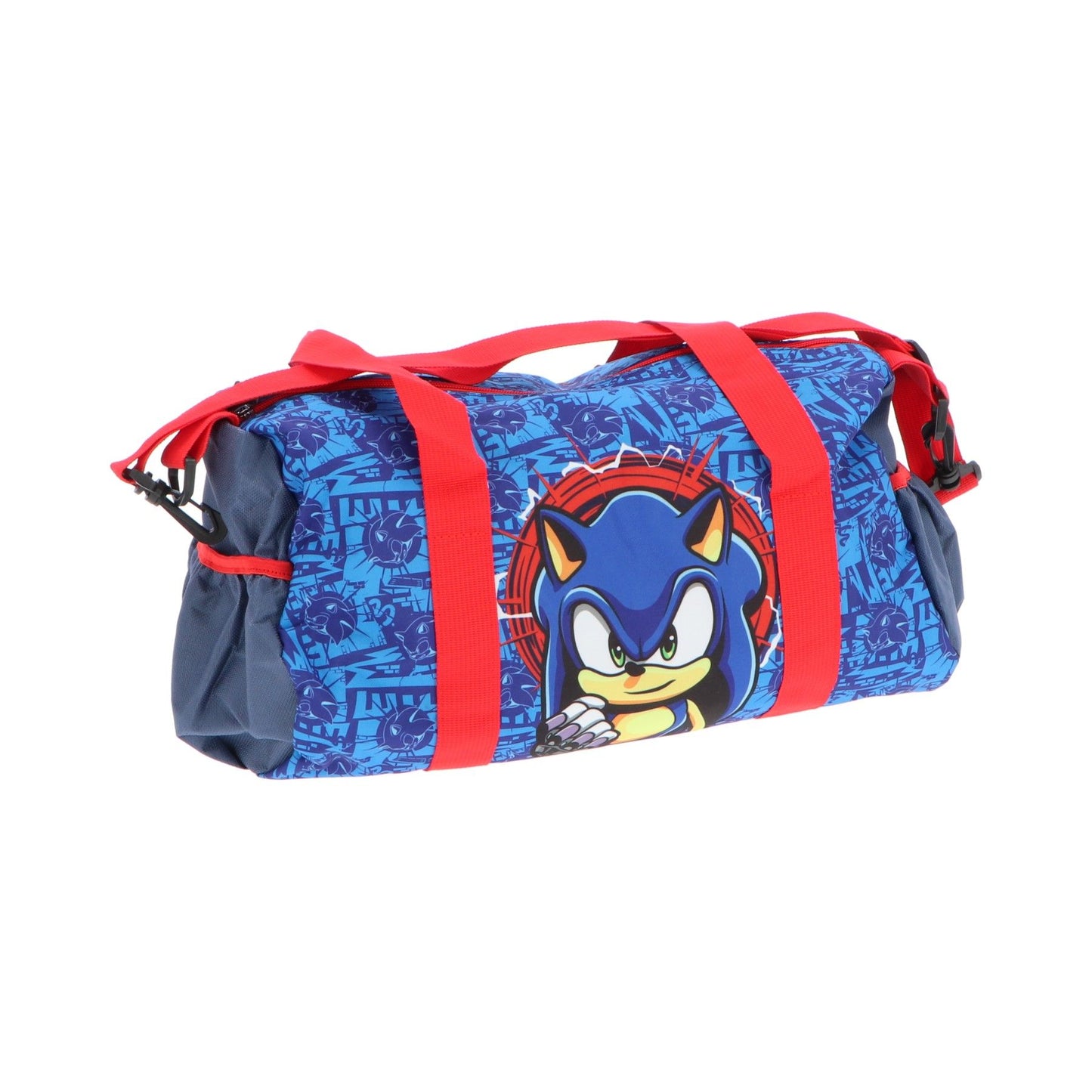Sonic Sporttasche für Kinder – Reisetasche 22x38x18 cm mit Tragegurt