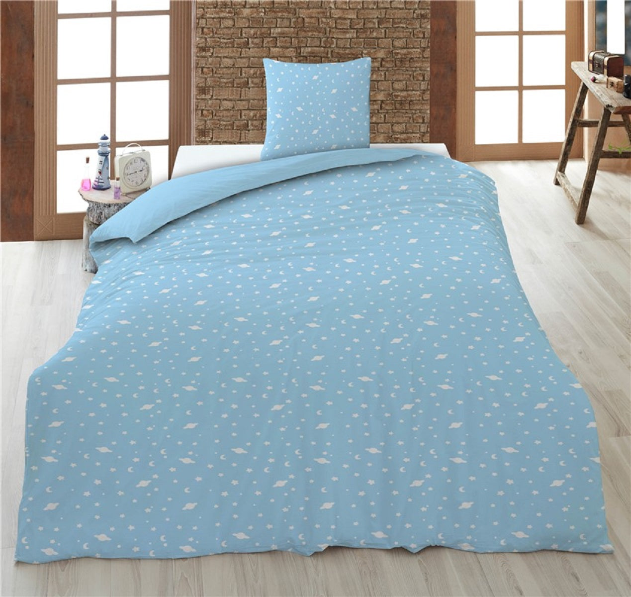 Bluey 2-teiliges Bettwäsche-Set für Kinder – Decken- und Kissenbezug 140x200 + 65x65 cm aus Polycotton