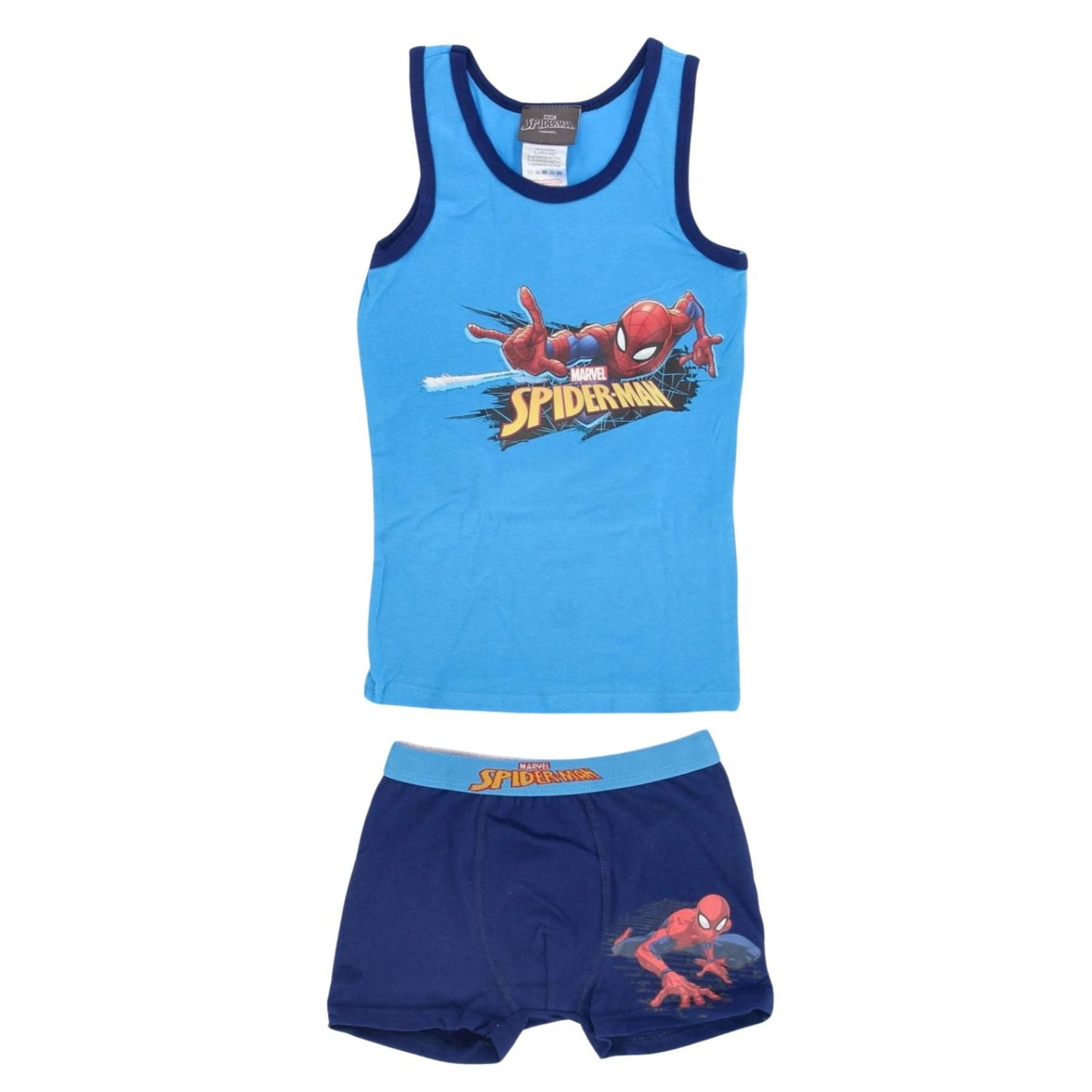 Spiderman Unterwäsche-Set für Jungen – Unterhemd & Shorts aus Baumwolle