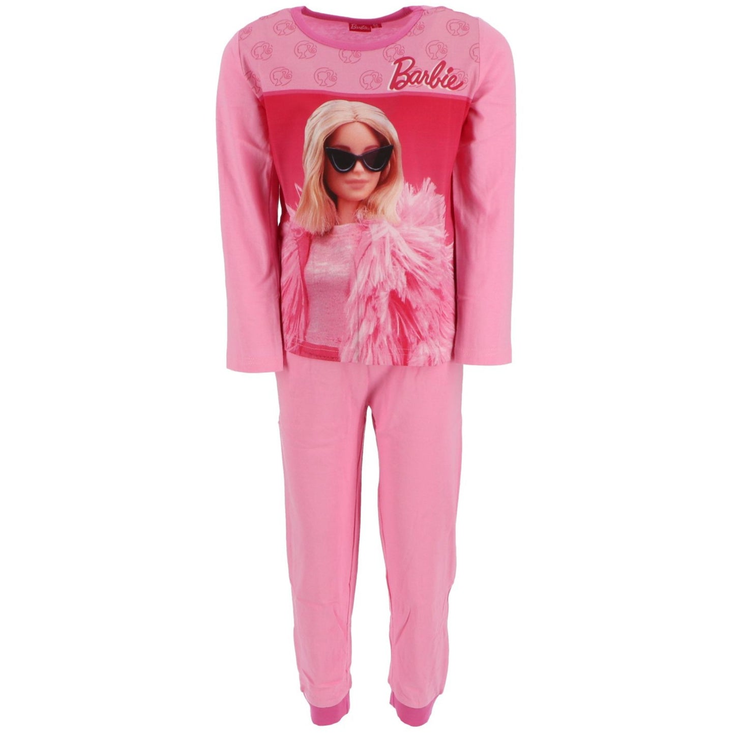 Barbie Pyjama Schlafanzug aus weicher Baumwolle Nachtwäsche für Kinder