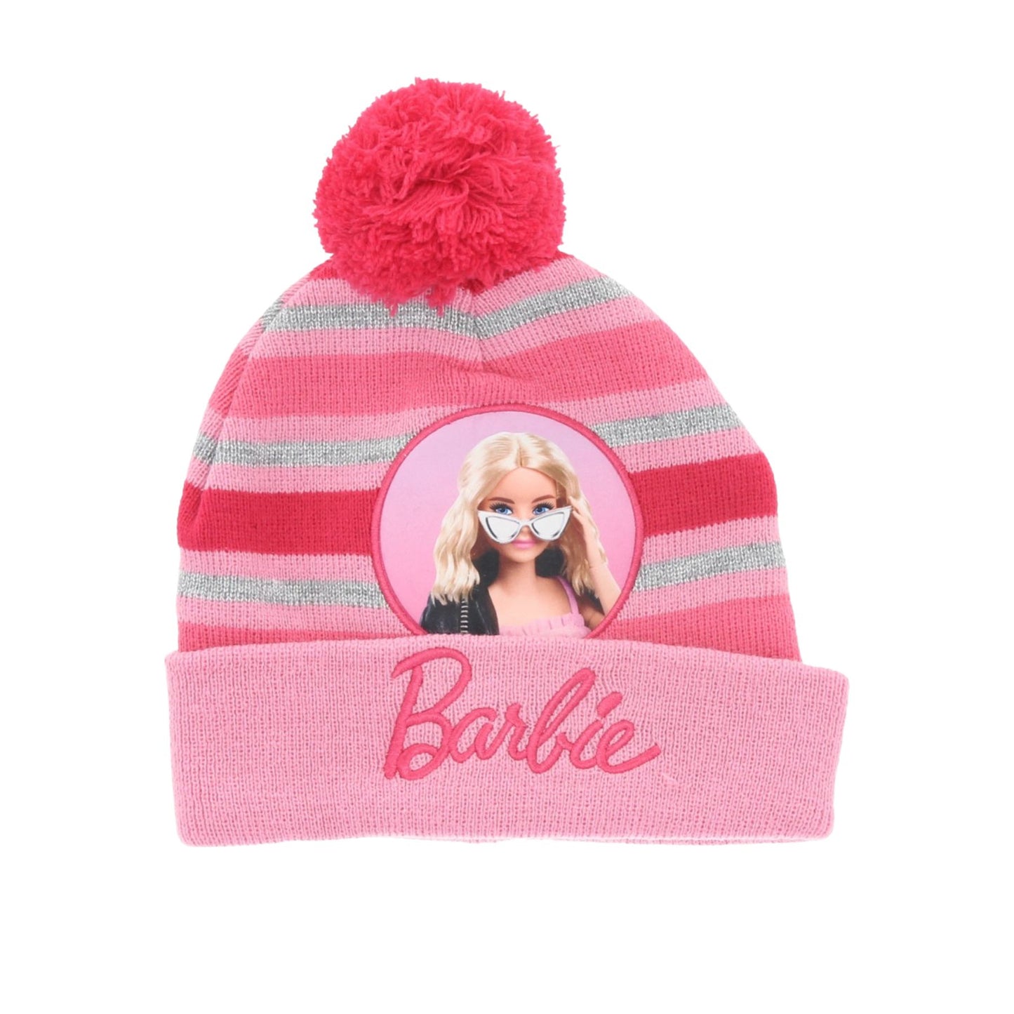 Barbie Bommel-Mütze – Warme Wintermütze für Kinder Onesize