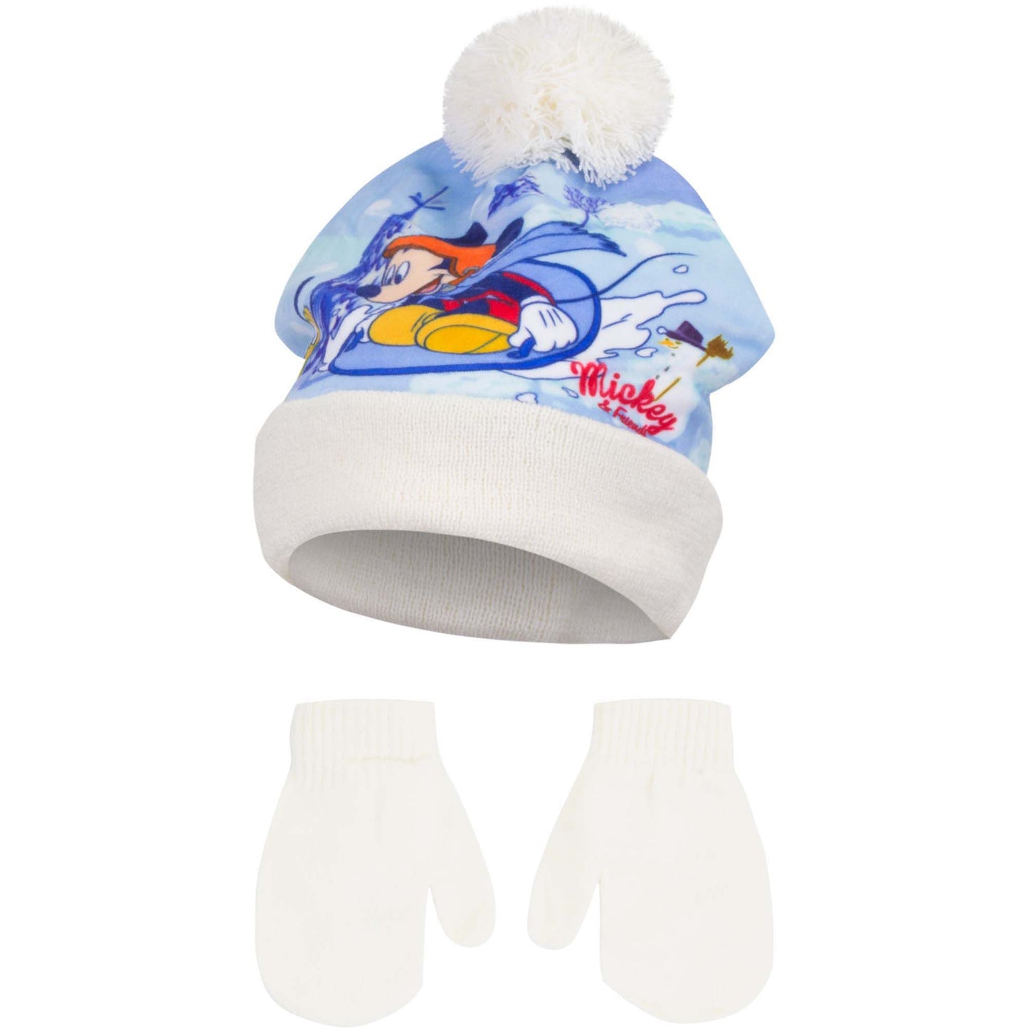 Mickey Maus Baby Set – Mütze und Handschuhe für kuscheligen Schutz