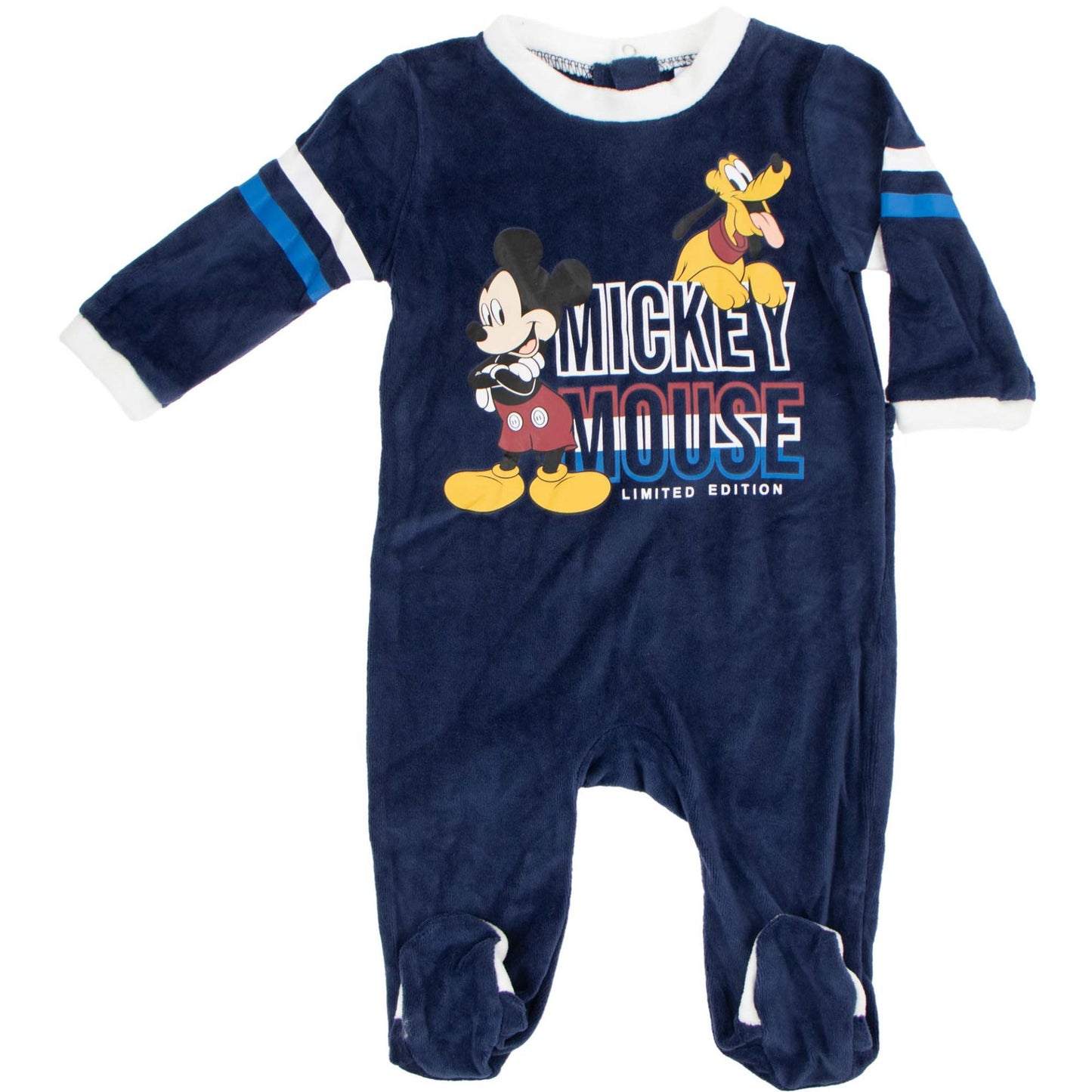 Disney Mickey Maus Baby-Overall – Kuscheliger Schlafanzug Weicher Einteiler