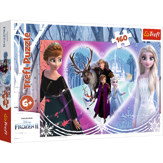 Disney Frozen Puzzle 160 Teile Farbenfrohes Puzzeln mit Elsa und Anna