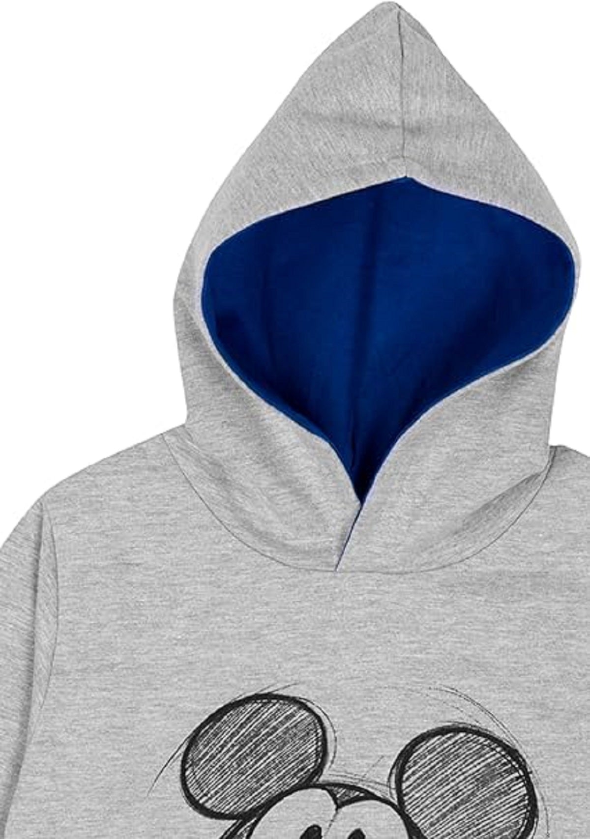 Disney Micky Maus Kapuzenpullover Hoodie für Jungen Pullover mit Kapuze für Kinder Grau