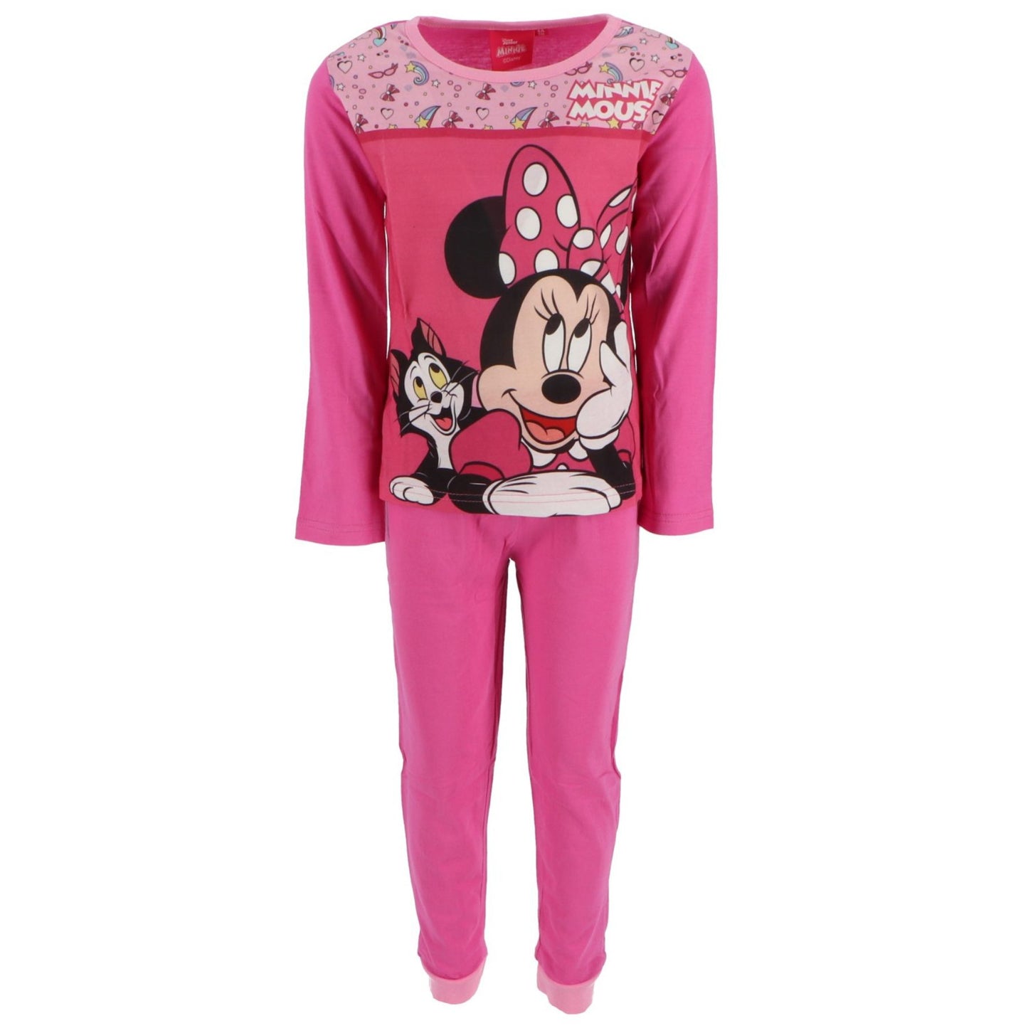 Disney Minnie Maus Pyjama aus  Baumwolle – Bequemer Schlafanzug und Nachtwäsche für Kinder