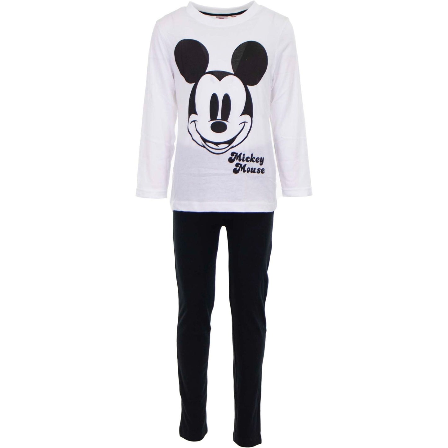 Disney Mickey Maus Schlafanzug Nachtanzug Weicher Baumwoll-Pyjama für Kinder