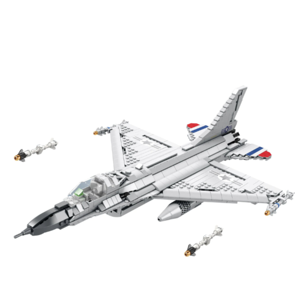 Reobrix 33027 Kampfjet Klemmbaustein 1427 Teile 49 cm ab 14