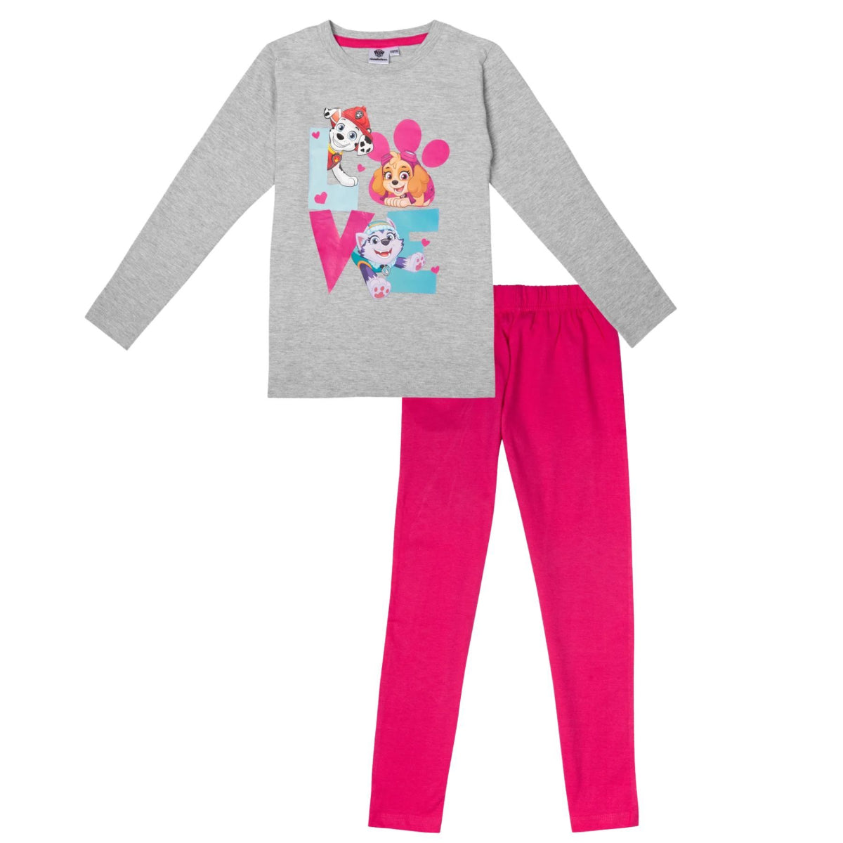 Paw Patrol Pyjama 110/116 cm Zweiteiler Baumwolle Chase & Marshall
