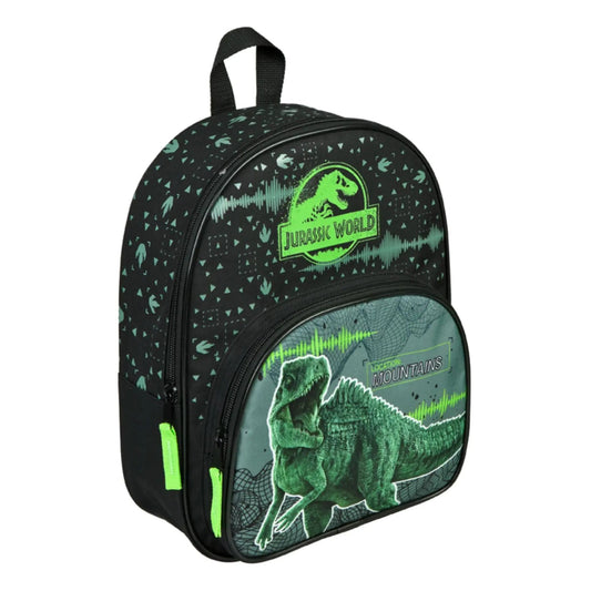 Jurassic World Kinder Rucksack – Schultasche mit großem Hauptfach und Reißverschluss