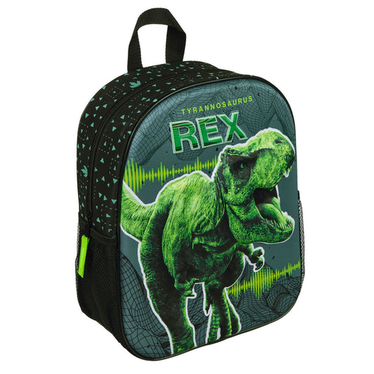 Jurassic World 3D Kinder Rucksack – Schultasche mit großem Hauptfach und Reißverschluss