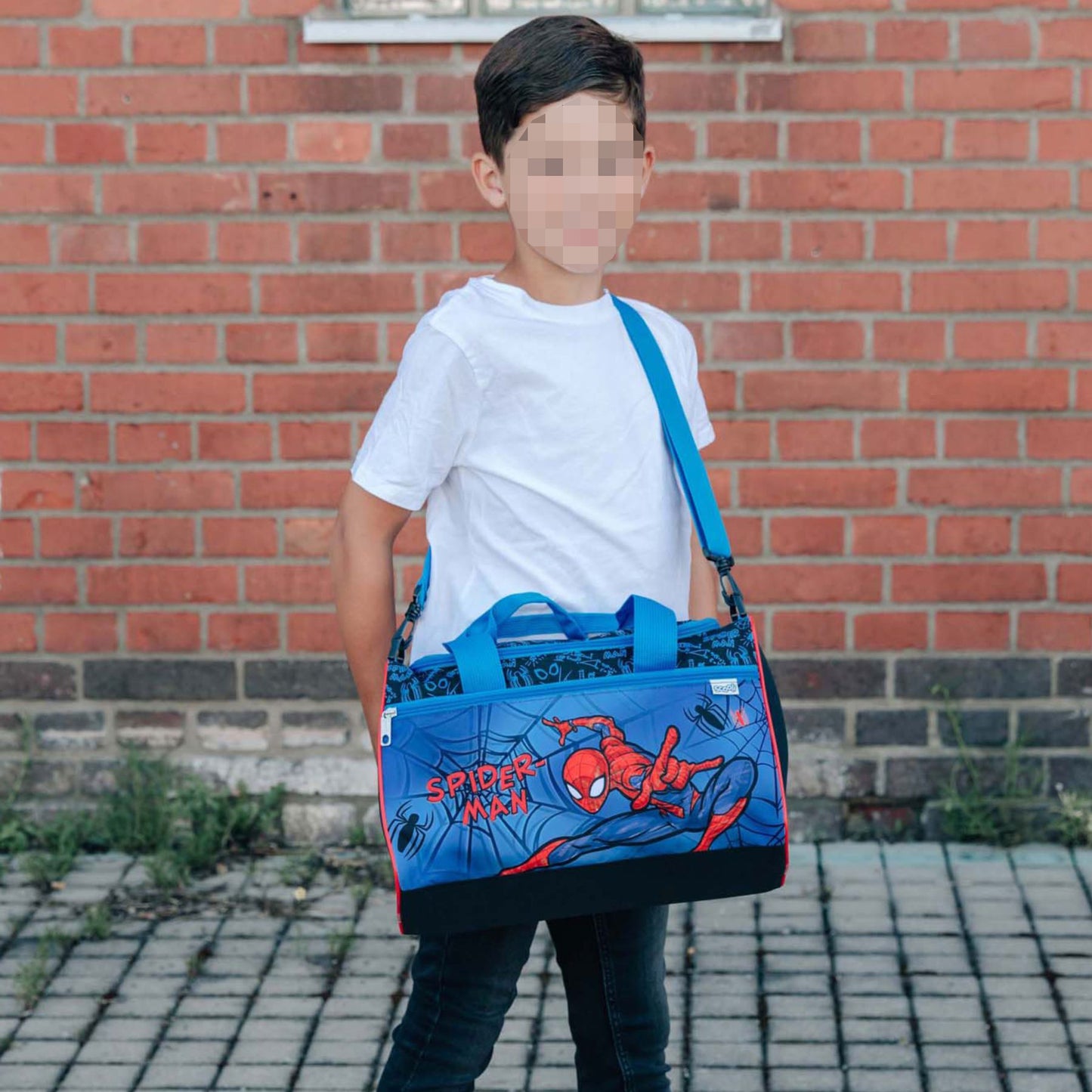 Spiderman Sporttasche für Kinder Robuste Tasche für Turnen, Schwimmen und Ausflüge