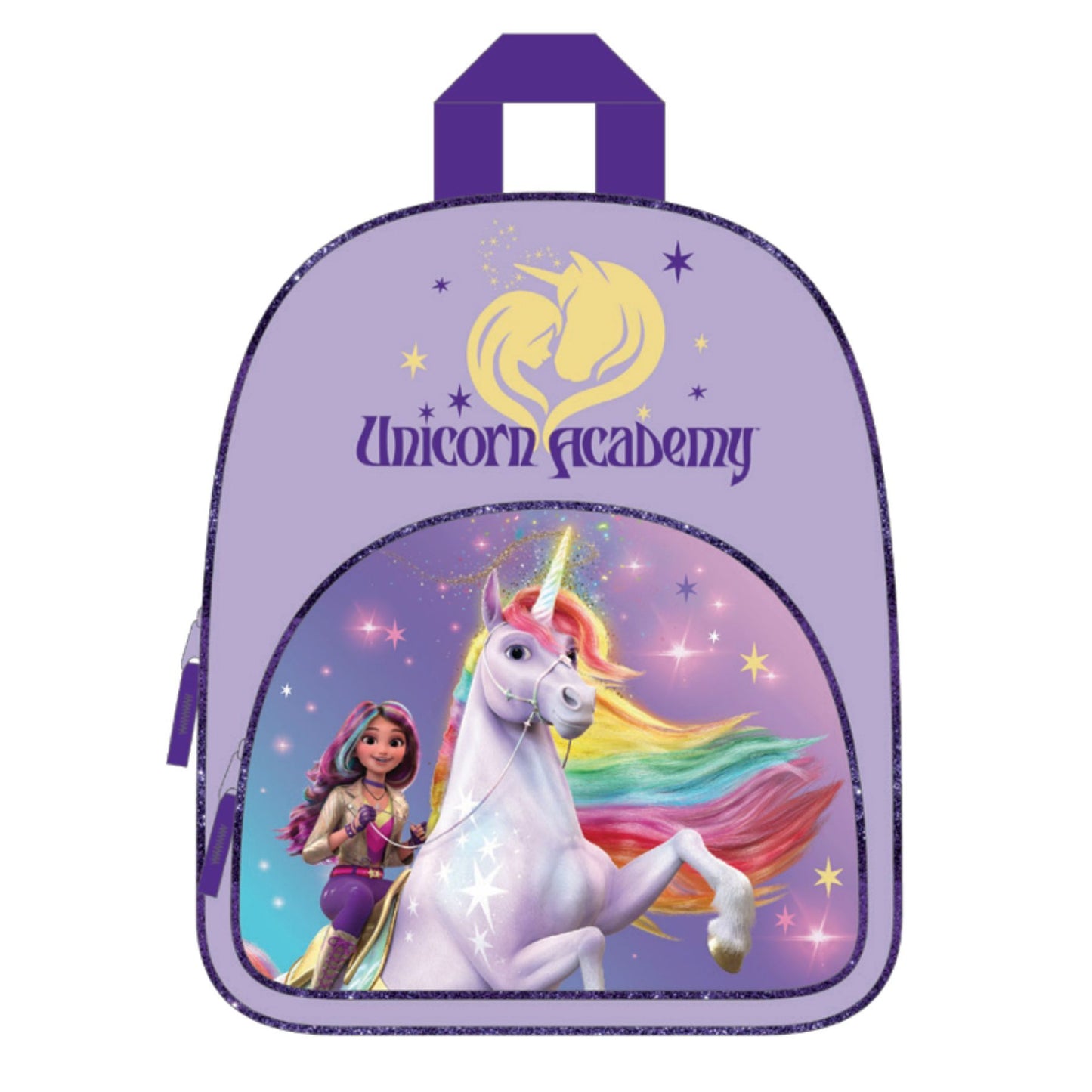 Unicorn Academy Rucksack für Mädchen farbenfroher Kinder Backpack