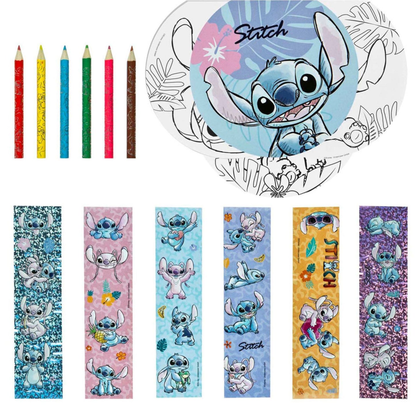 Disney Stitch Färbeset für Kinder für kreatives Malen und Basteln 16.5 × 3.8 × 20 cm