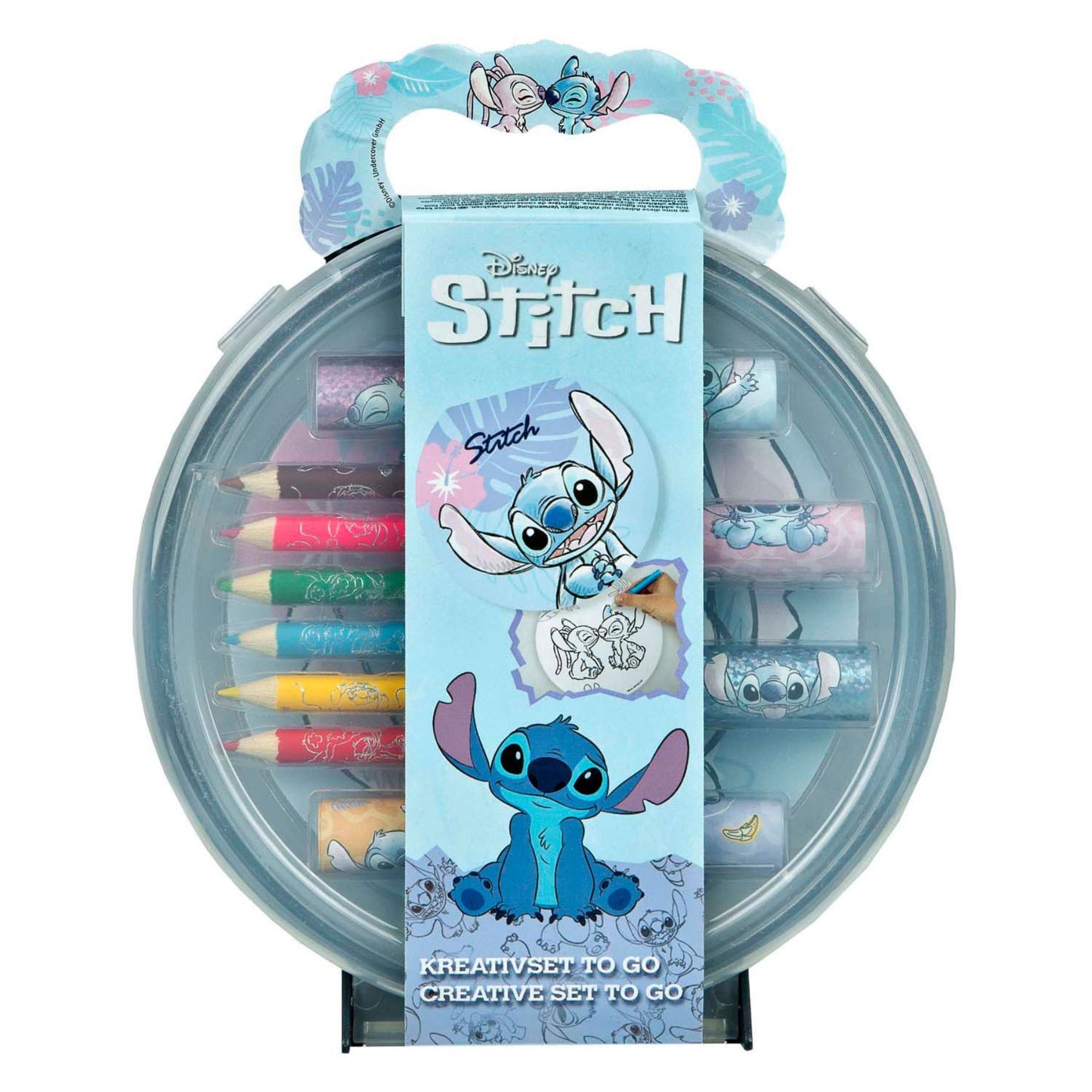 Disney Stitch Färbeset für Kinder für kreatives Malen und Basteln 16.5 × 3.8 × 20 cm