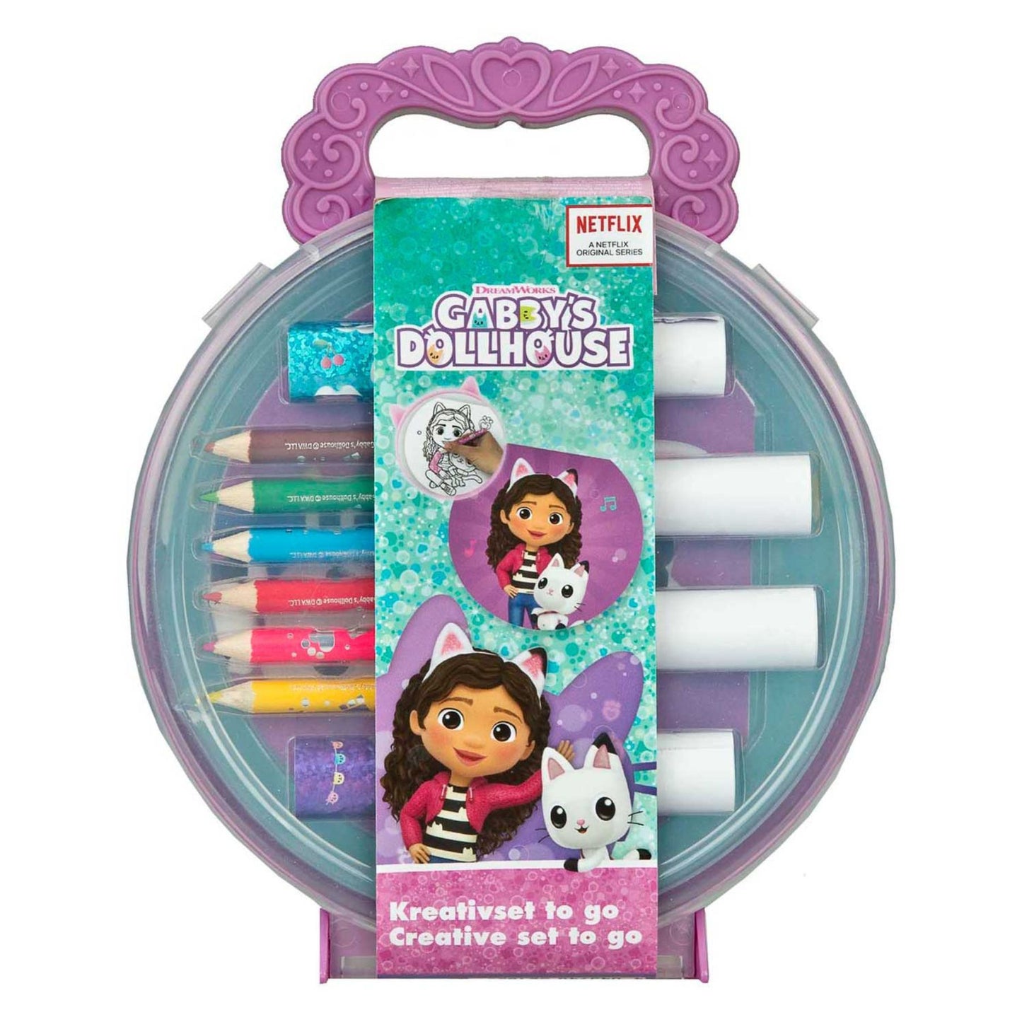 Gabby's Dollhouse Färbeset für Kinder für kreatives Malen und Basteln