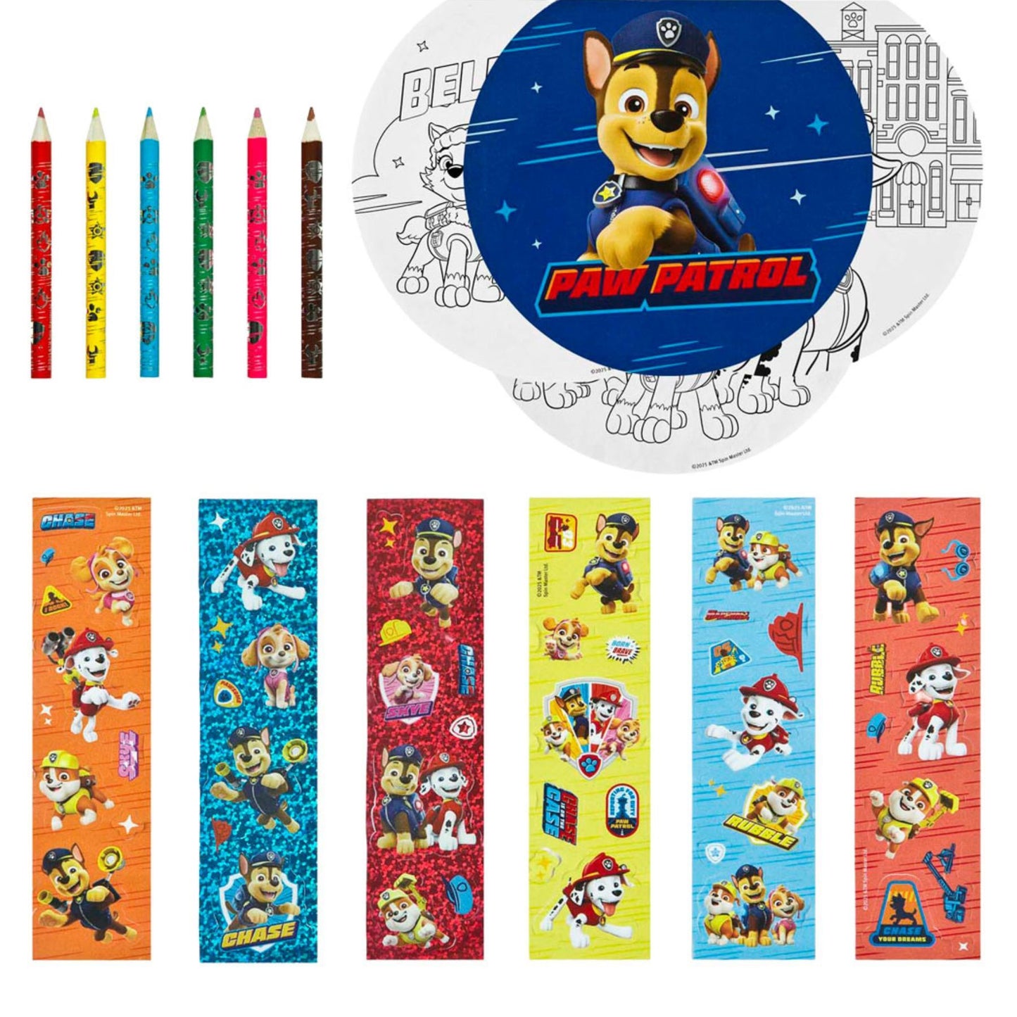 Paw Patrol Färbeset für Kinder für kreatives Malen und Basteln 16.5 × 3.8 × 20 cm