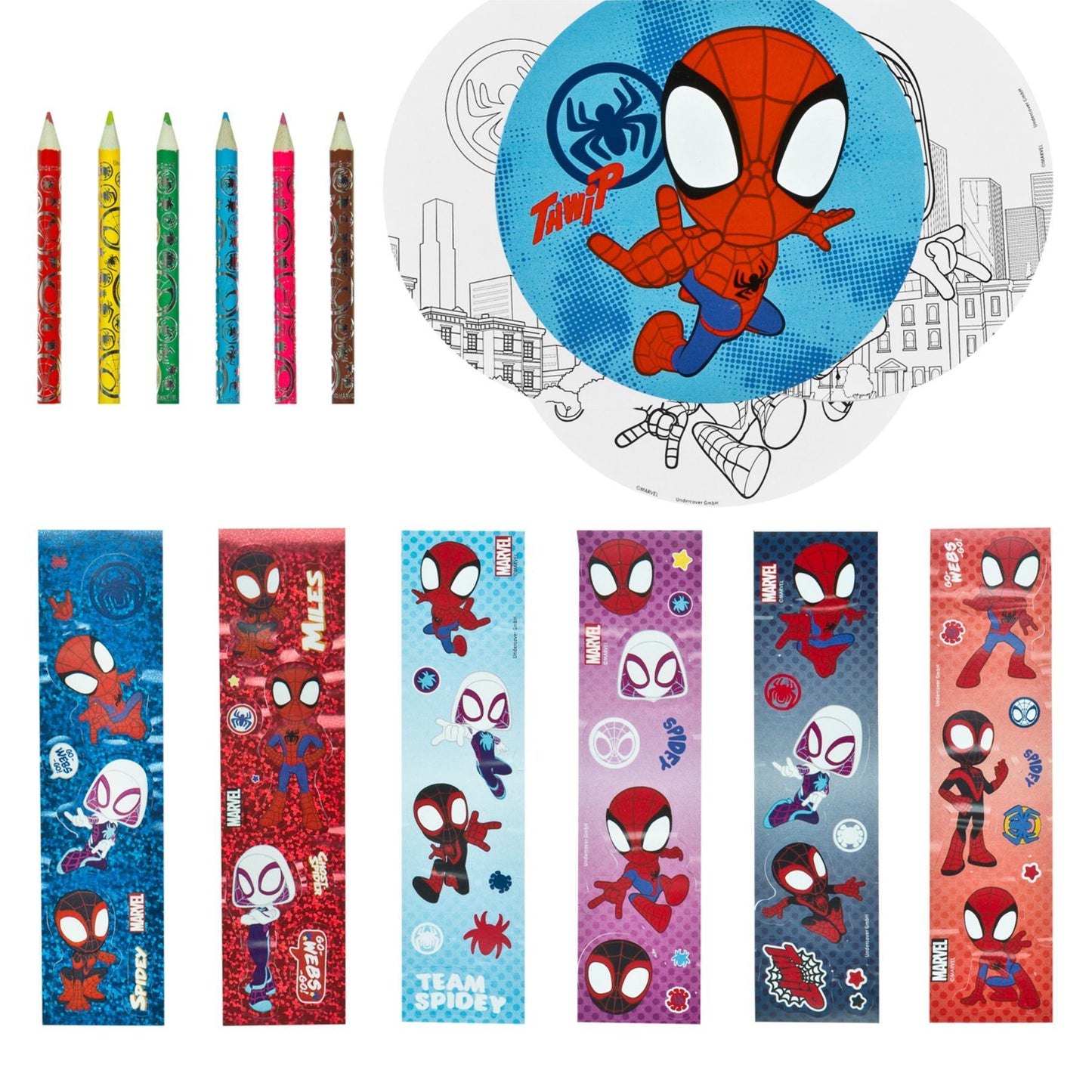 Spiderman Färbeset für Kinder für kreatives Malen und Basteln 16.5 × 3.8 × 20 cm