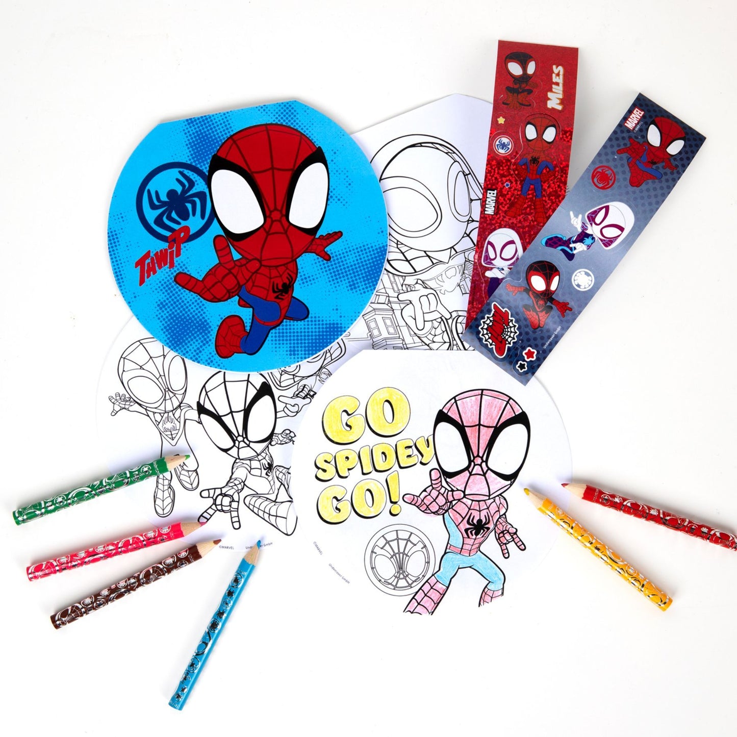 Spiderman Färbeset für Kinder für kreatives Malen und Basteln 16.5 × 3.8 × 20 cm