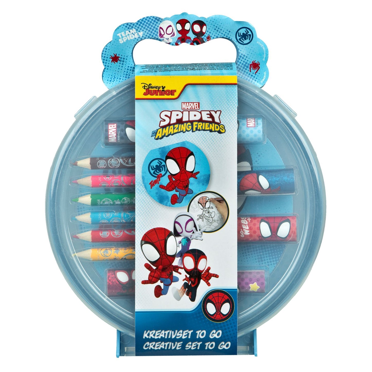Spiderman Färbeset für Kinder für kreatives Malen und Basteln 16.5 × 3.8 × 20 cm