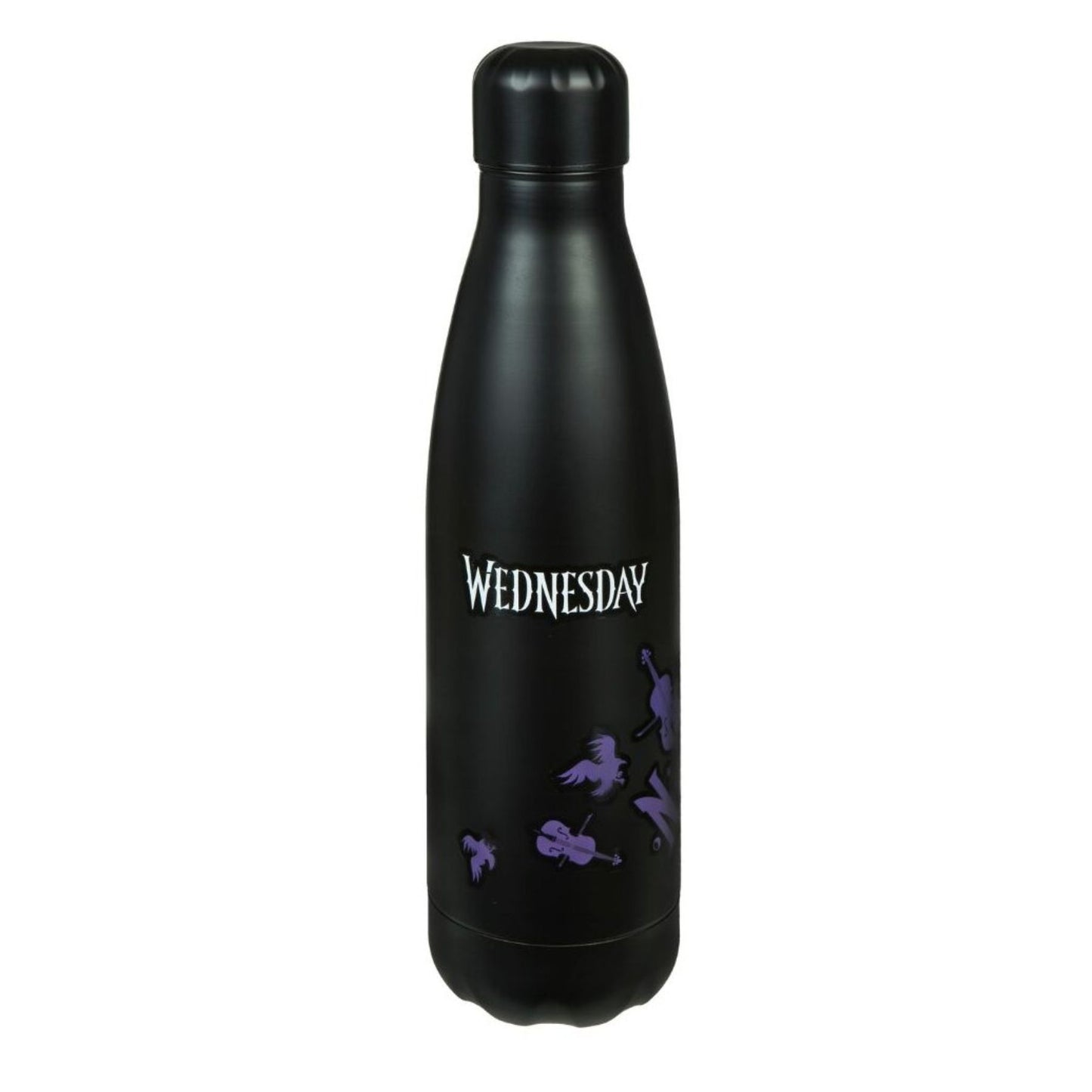 Wednesday Edelstahl Trinkflasche 500 ml für Schule Ausflüge und Alltag