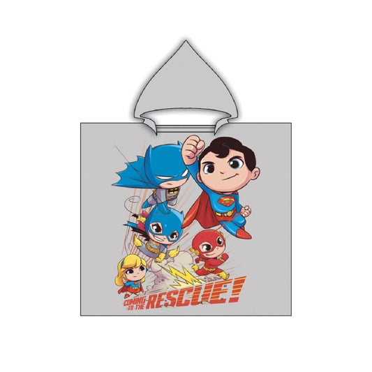 DC Comics Badeponcho für Kinder – Kuschelig & schnelltrocknend, 55x110 cm